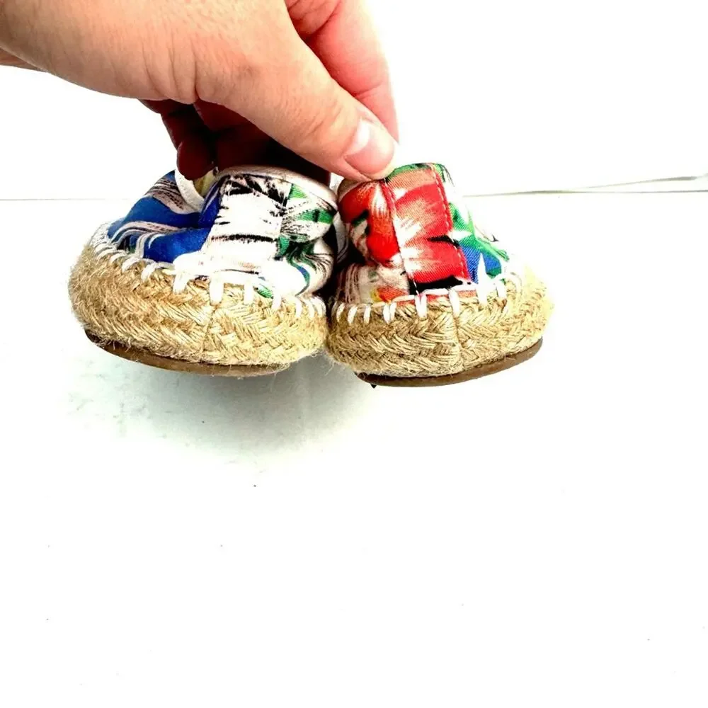 Steve Madden Broadwlk tropical Espadrille Sneakers Shoes Size 8.5
